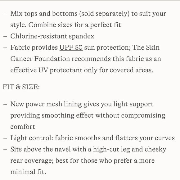 Land's End cheeky high waisted bikini bottoms crimson rose abstract floral Var - Picture 8 of 9